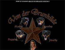 Tablet Screenshot of brunhilderottweilers.com